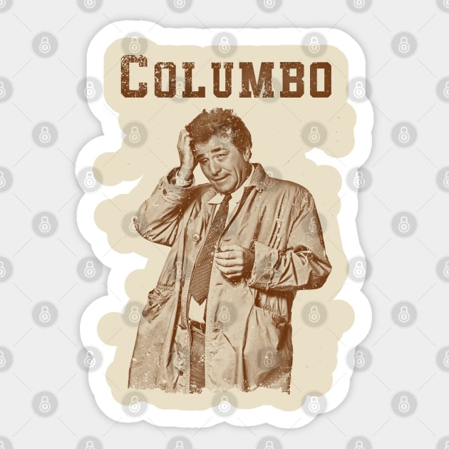 Columbo - Vintage art Sticker by NMAX HERU